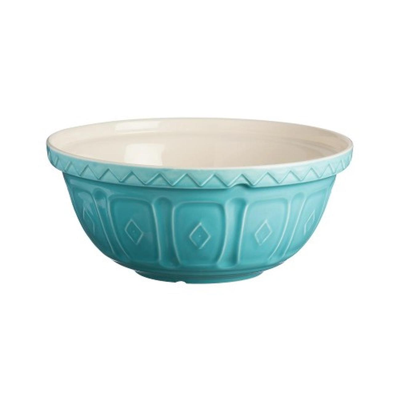 mason-cash-S12-mixing-bowl-29cm-turquoise - Mason Cash Turquoise Mixing Bowl 29cm