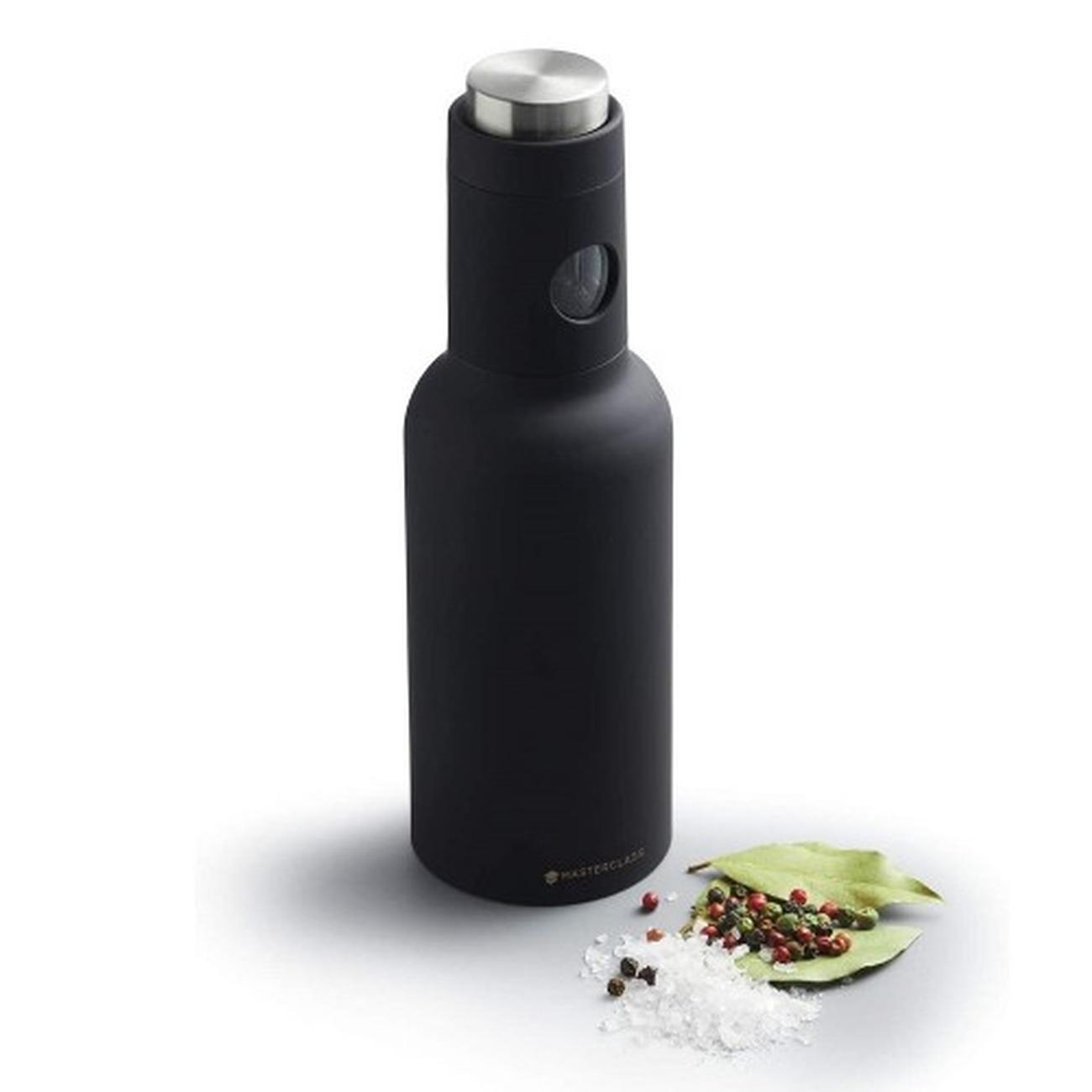 Electric Gravity Salt And Pepper Grinder Mill Set Stand Spice Jar