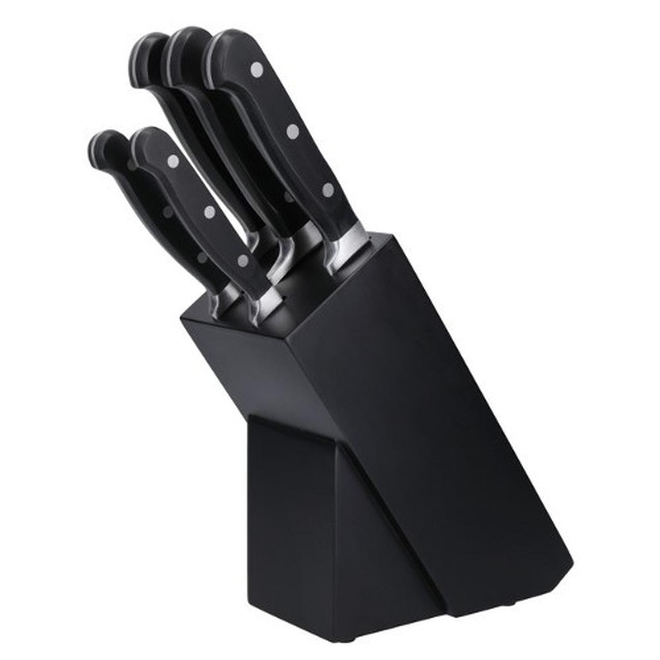 masterclass-tipless-5pc-knife-block-set - MasterClass Tipless 5pc Knife Block Set