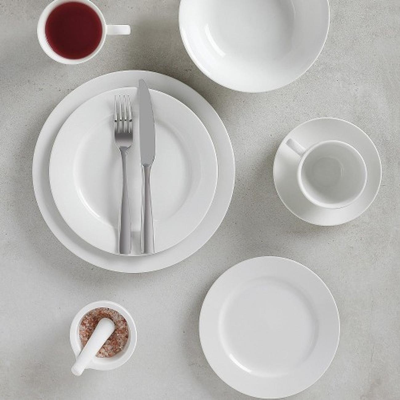 maxwell-and-williams-rim-entree-plate-23cm - Maxwell & Williams White Basics Rim Entree Plate 23cm