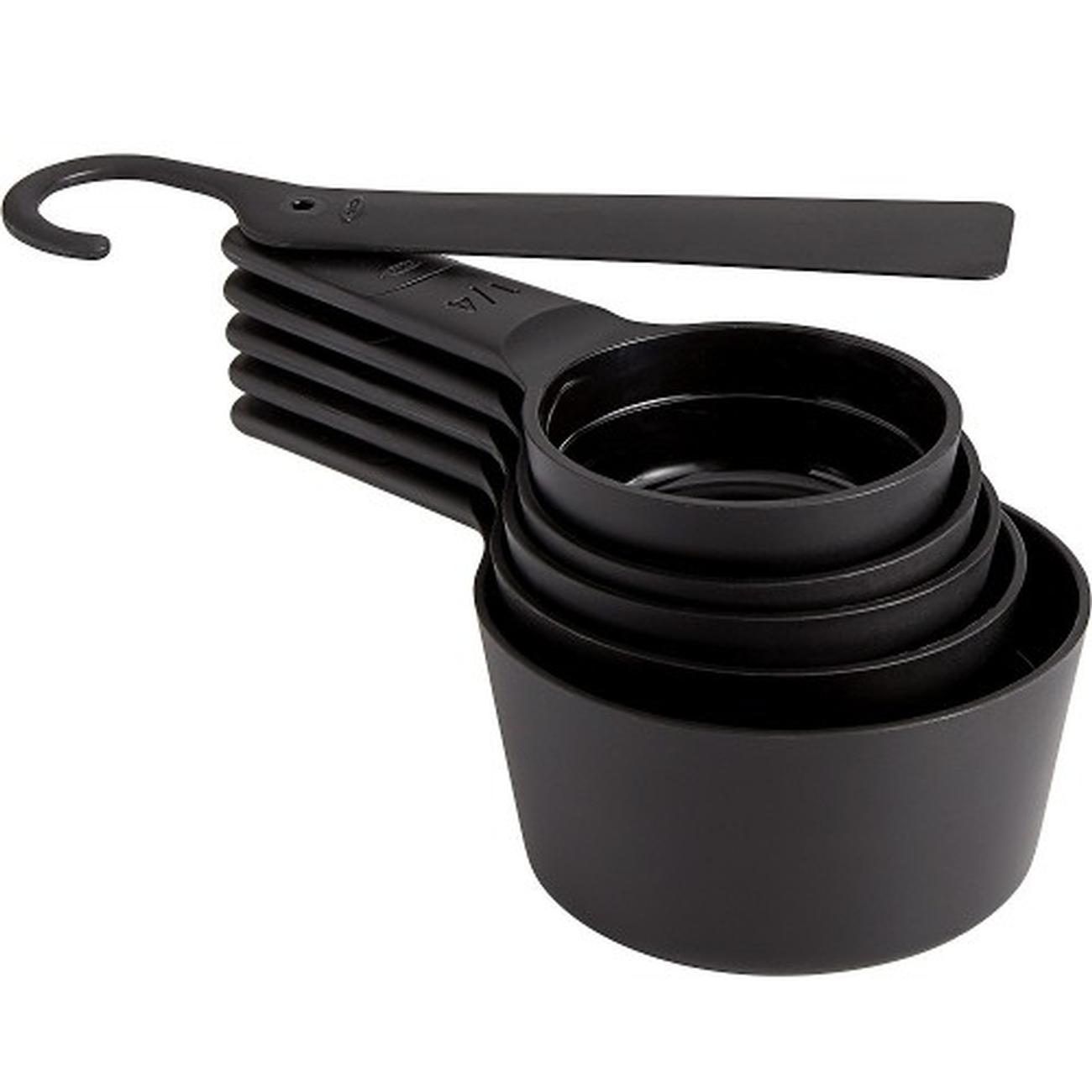 OXO Good Grips Black Plastic Measuring Cup Set (6-Piece) - Gillman