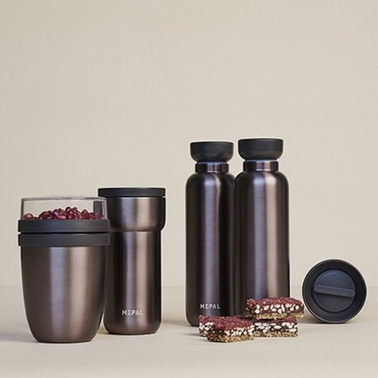 mepal-travel-flask-ellipse-titanium-500ml - Mepal Insulated Bottle Ellipse Titanium 500ml