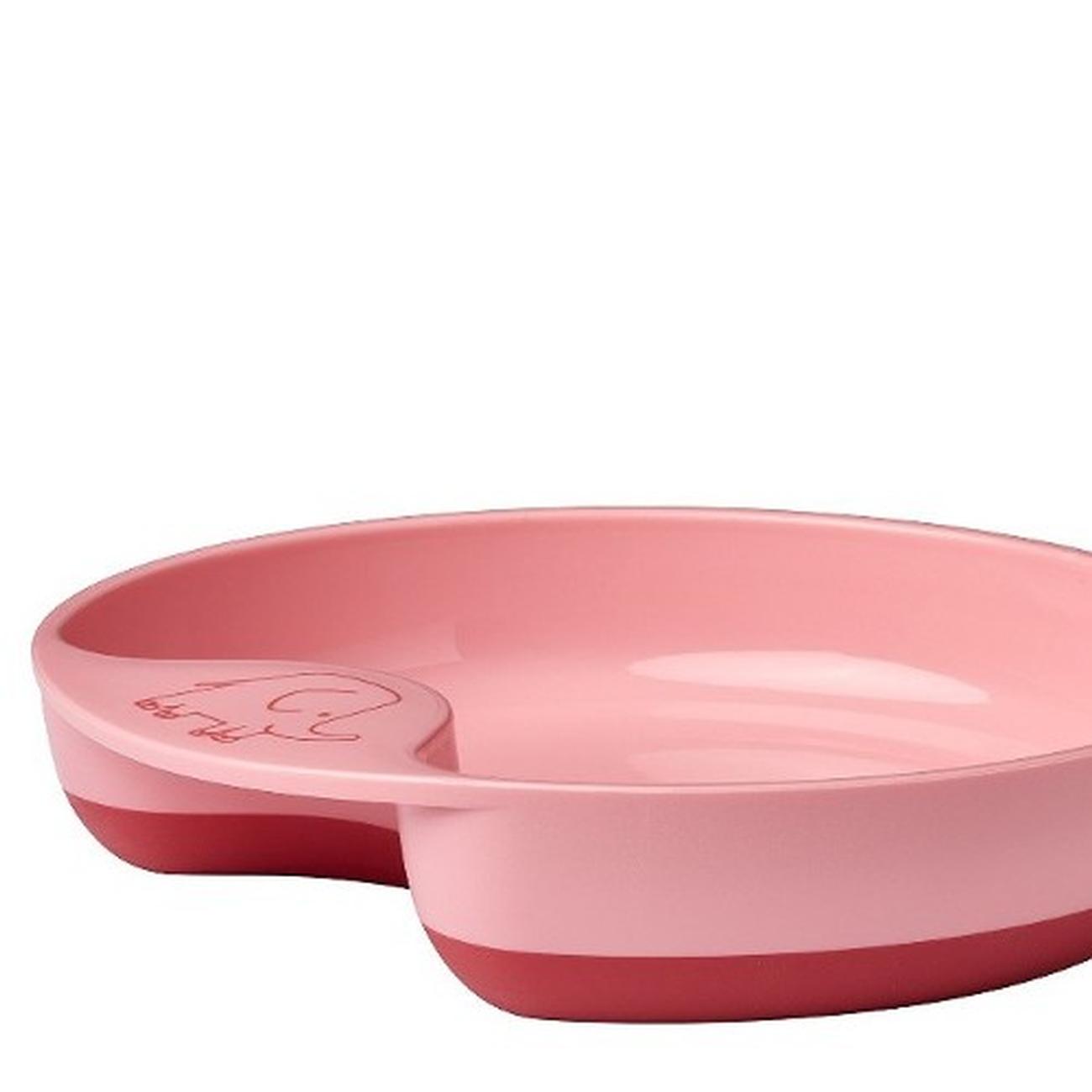 mepal-mio-kids-trainer-plate-deep-pink - Mepal Mio Trainer Plate Deep Pink