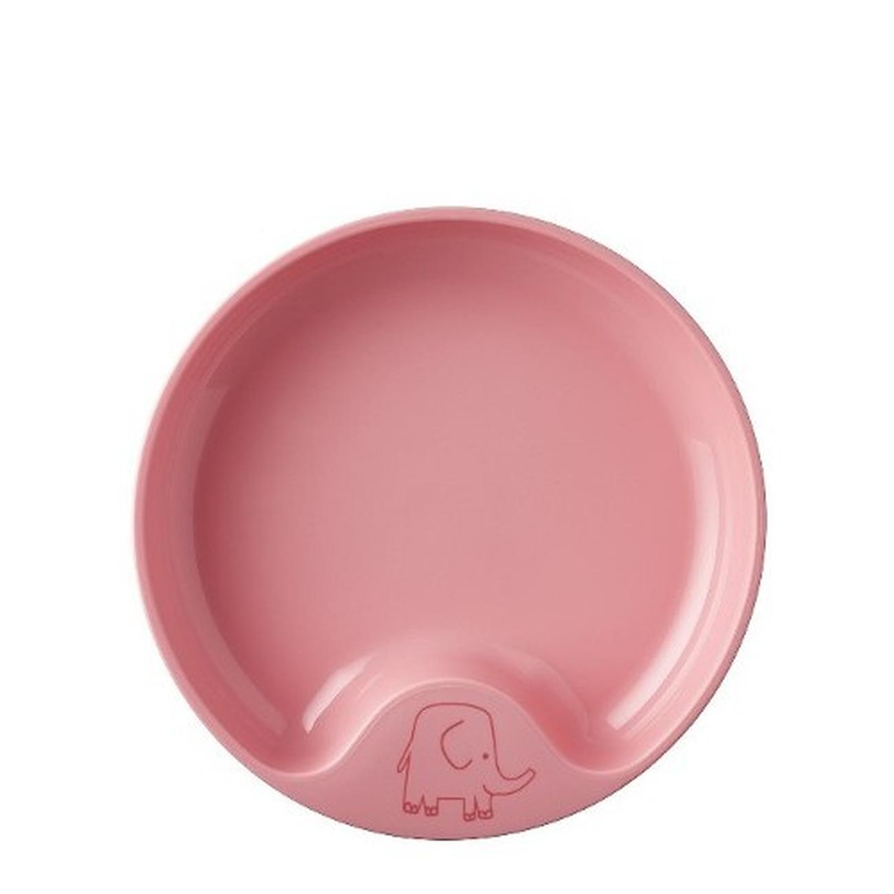 mepal-mio-kids-trainer-plate-deep-pink - Mepal Mio Trainer Plate Deep Pink