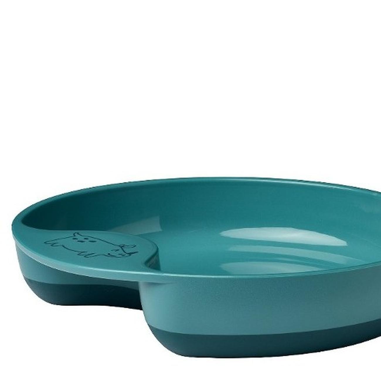 mepal-mio-kids-trainer-plate-deep-turquoise - Mepal Mio Trainer Plate Deep Turquoise