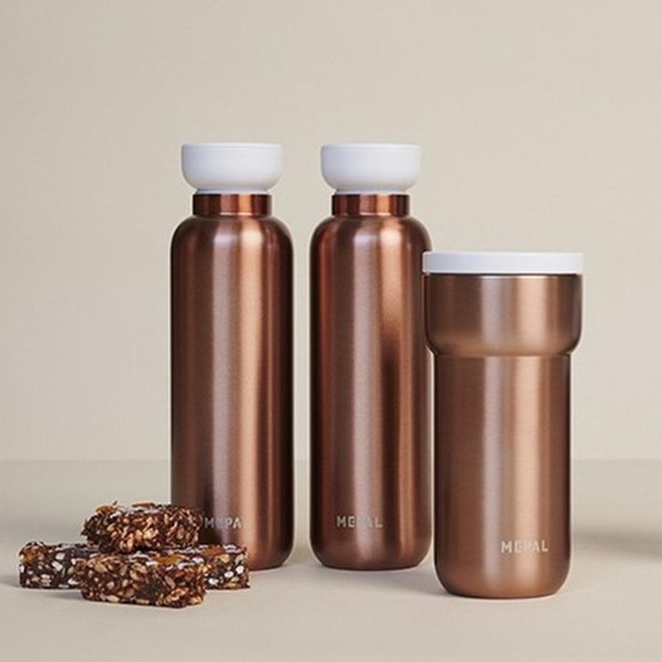 mepal-travel-bottle-ellipse-rose-gold-500ml - Mepal Insulated Bottle Ellipse Rose Gold 500ml