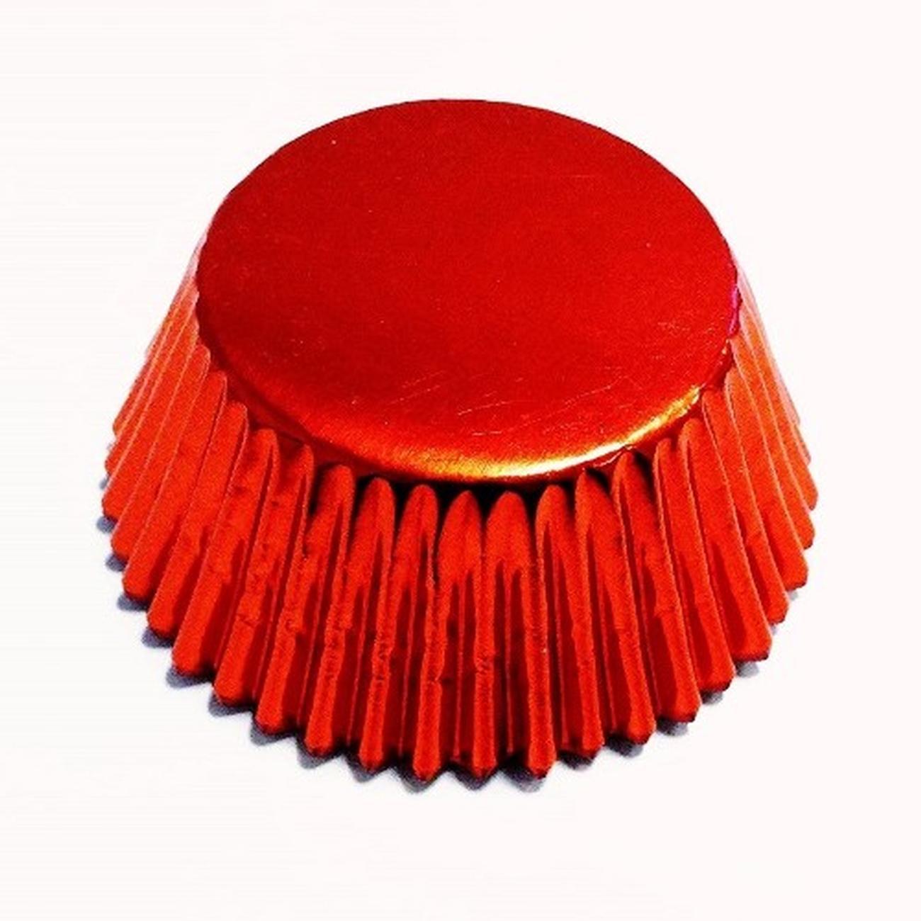 pme-30-metallic-red-foil-baking-cases - PME 30 Metallic Red Baking Cases