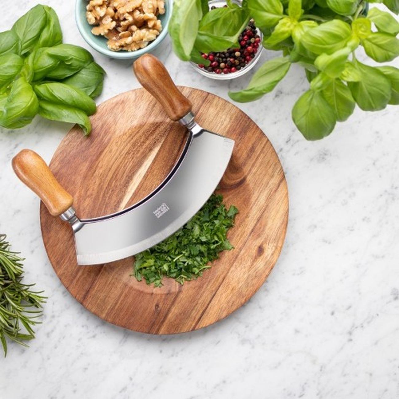 taylors-eye-witness-mezzaluna-knife-board-set - Taylor's Eye Witness Mezzaluna Knife & Board