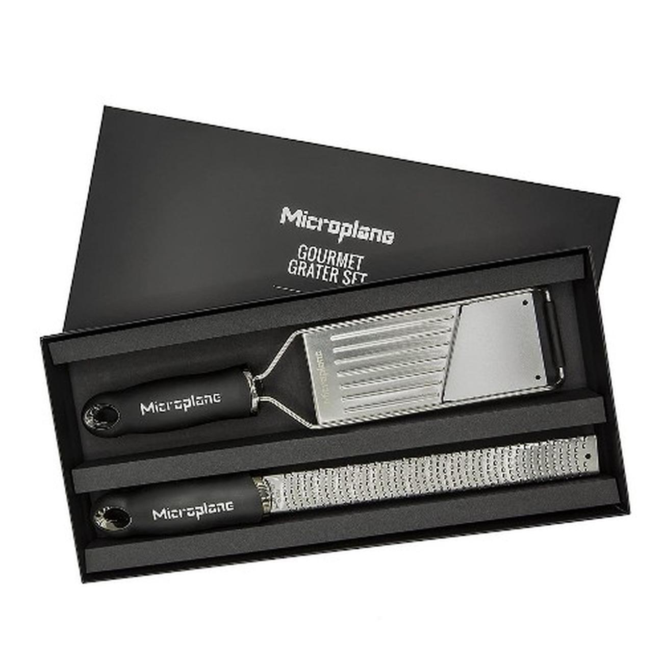 microplane-gourmet-grater-set-of-two-zester-and-vegetable-slicer - Microplane Gourmet Grater Gift Set of 2