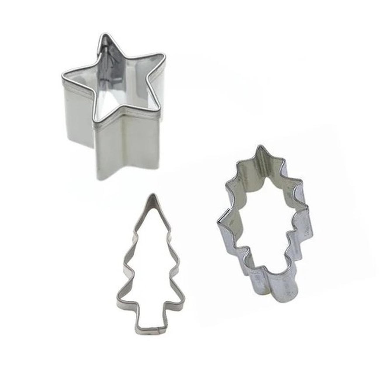 eddingtons-Christmas-mince-pie-and-icing-cutters-3pc - Eddingtons Christmas Set of 3 Mince Pie & Icing Cutters