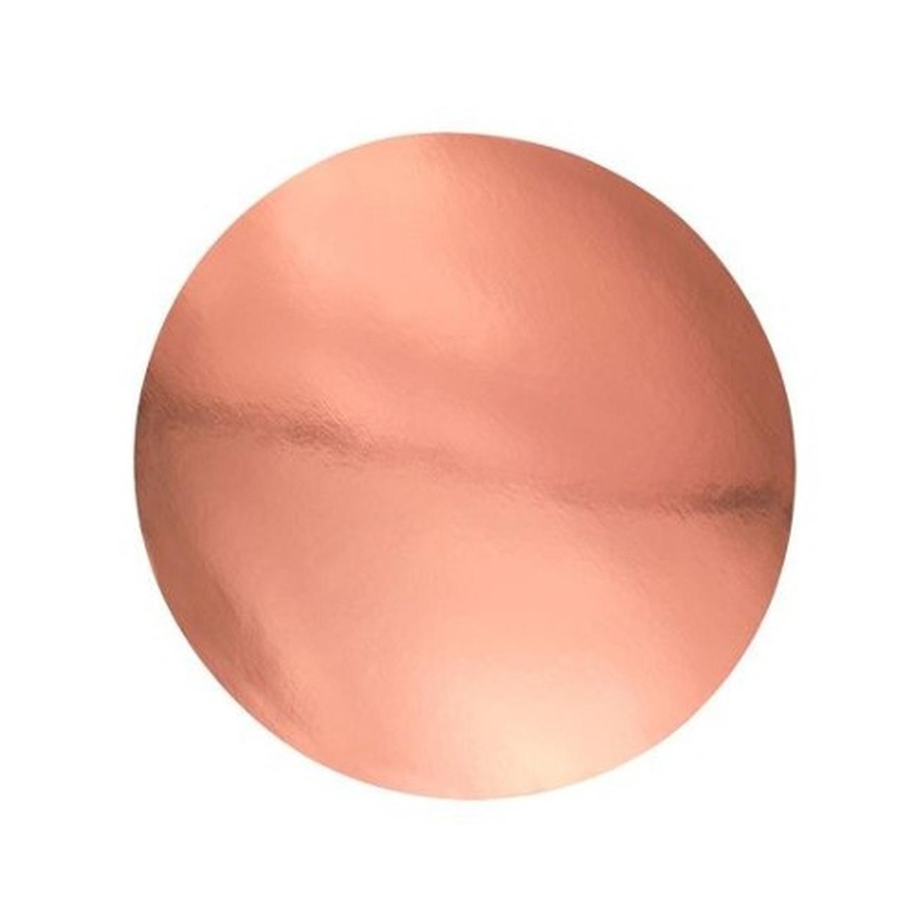 pme-mirror-cake-cards-set-of-3-round-8in-rose-gold - PME Pack of 3 Mirror Cake Cards 8in Rose Gold