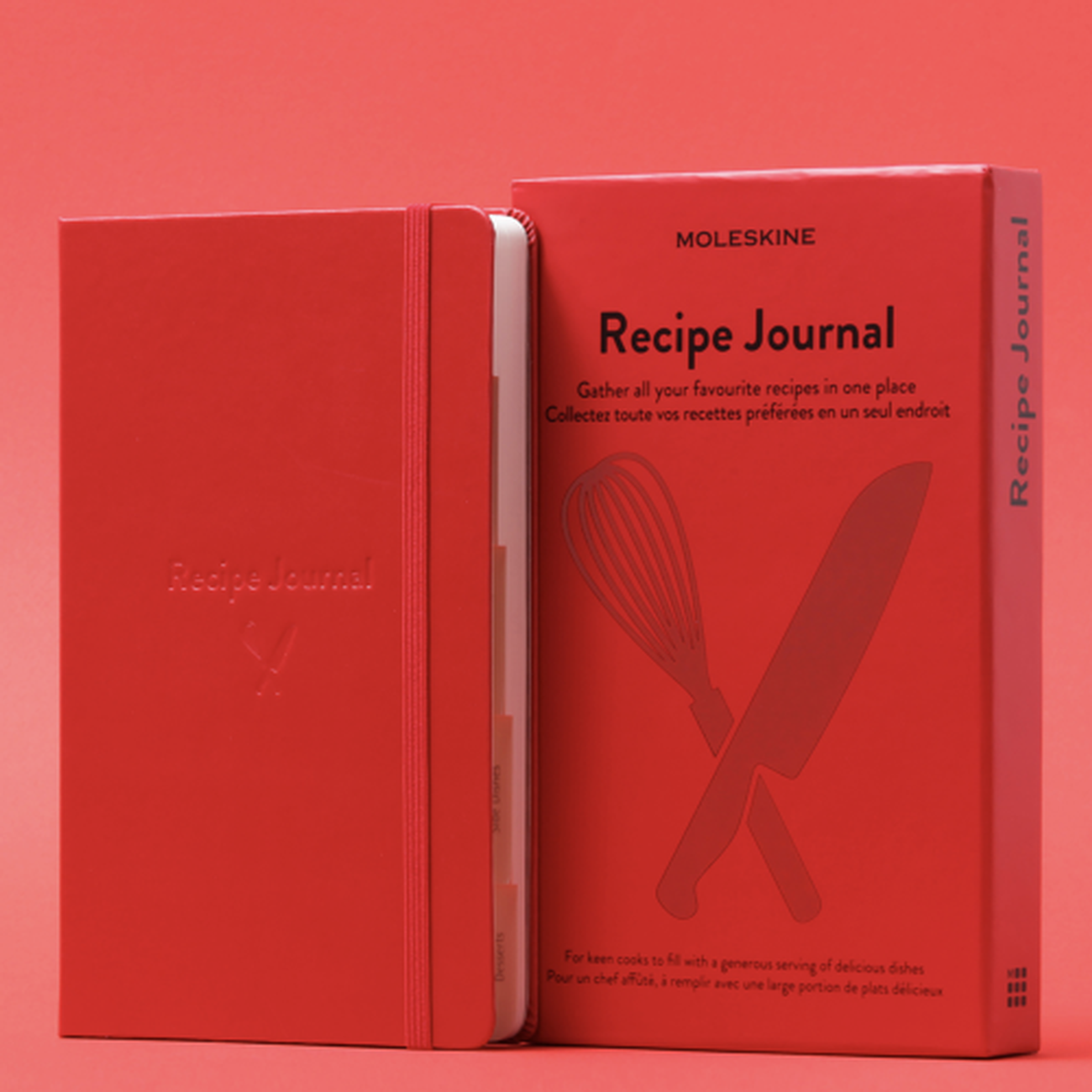 moleskine-passion-recipe-journal-scarlet-red - MOLESKINE Passion Recipe Journal in Scarlet Red