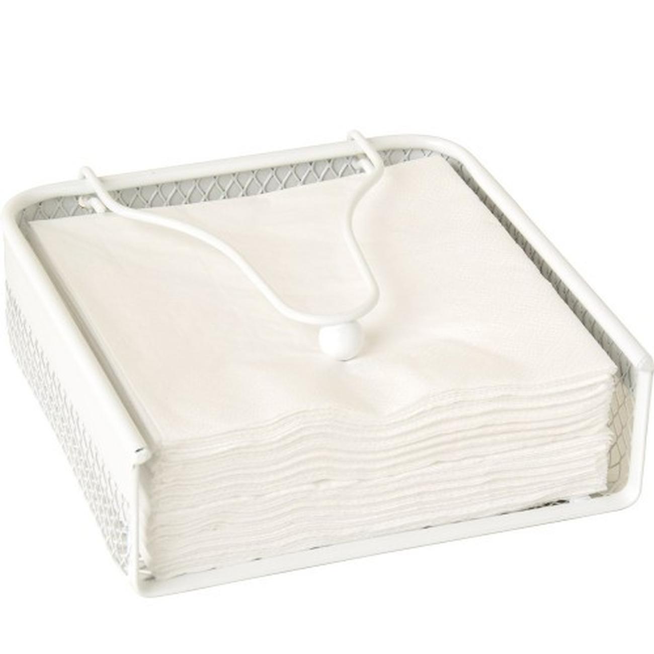 ihr-wire-napkin-dispenser-white - IHR Napkin Holder White Wire