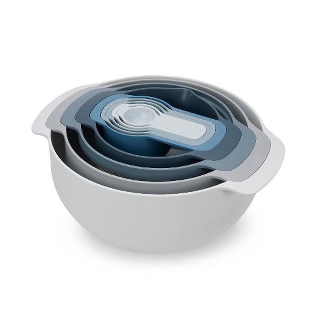joseph-joseph-nest-plus-9pc-bowls-set-sky-blue - Joseph Joseph Nest Plus 9pc Bowl Set Blue