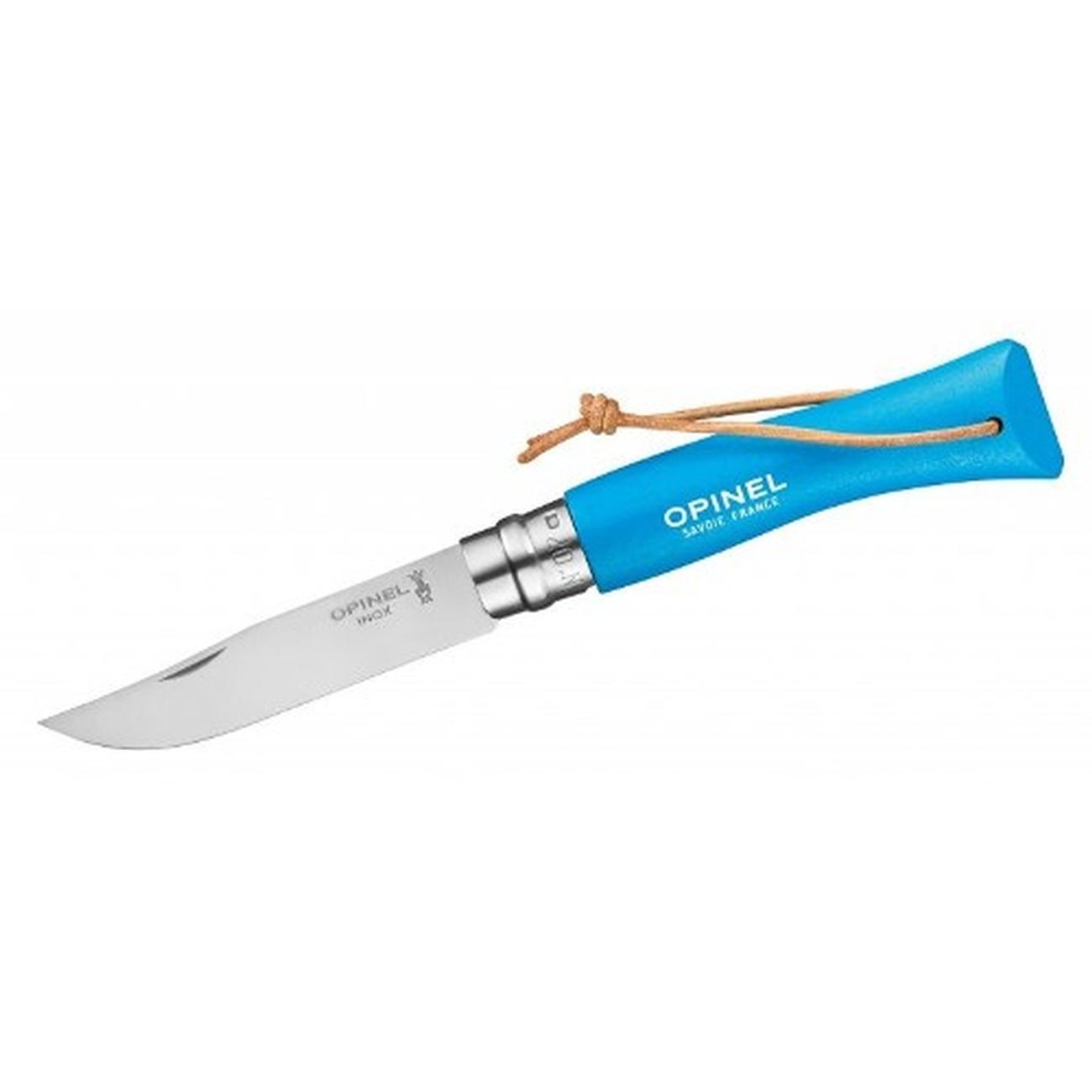 opinel-n07-trekking-pocket-knife-cyan-blue - Opinel N07 Trekking Pocket Knife Cyan Blue