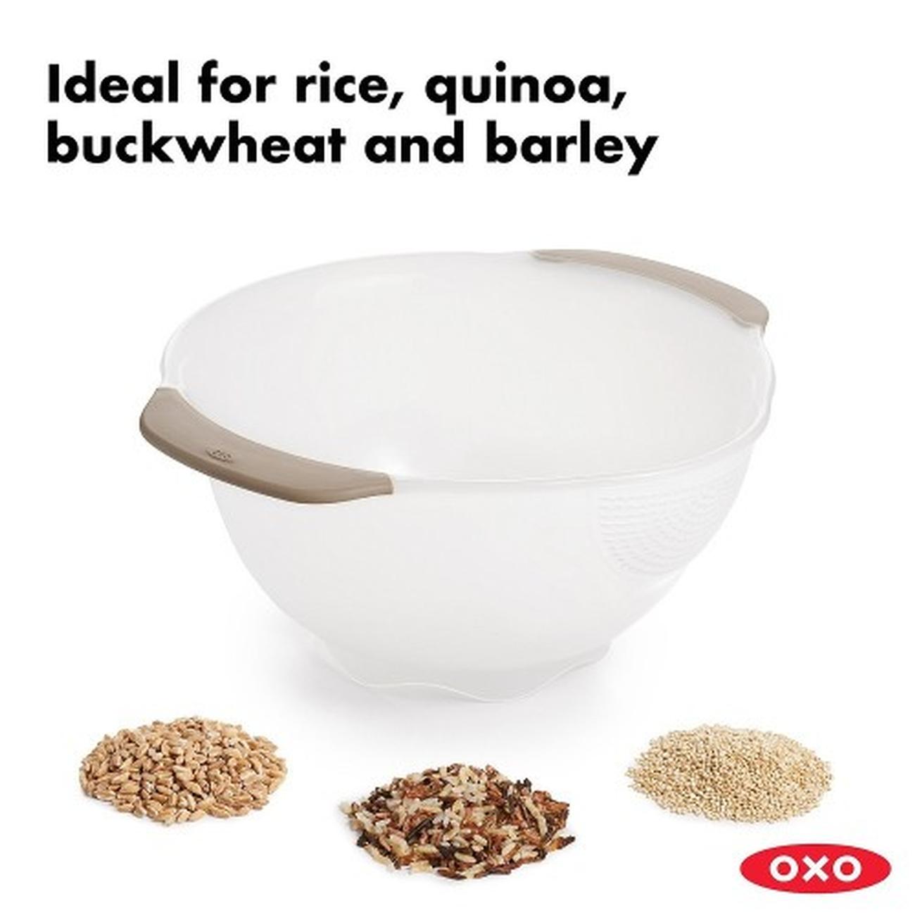 oxo-rice-and-grains-washing-colander-good-grips - OXO Good Grips Rice & Grains Colander