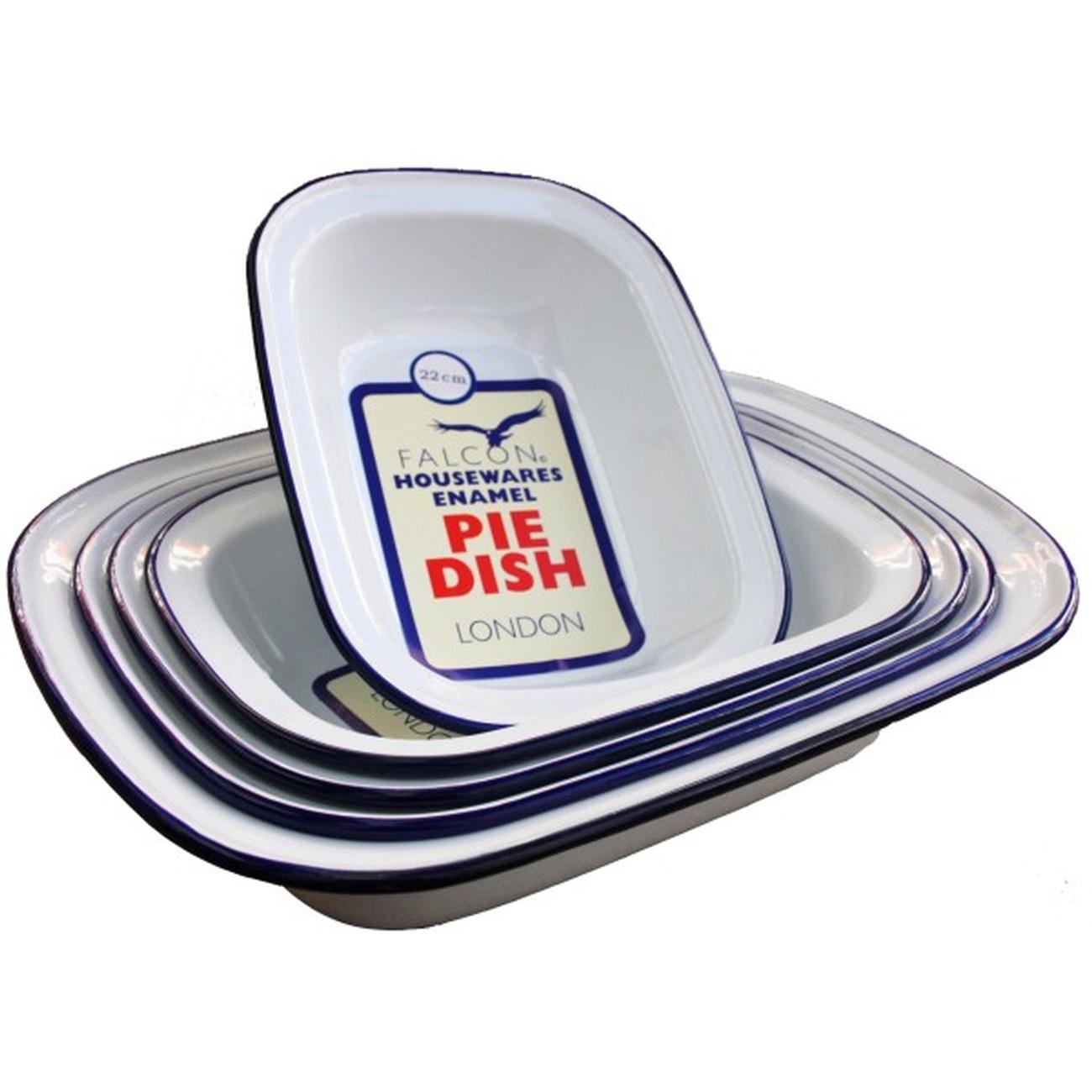 Falcon Enamel Oblong Pie Dish 18cm