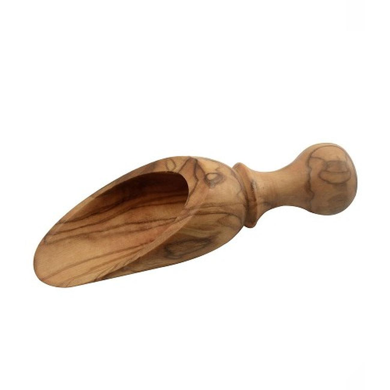 olive-wood-scoop-7cm - Olive Wood Scoop 7cm