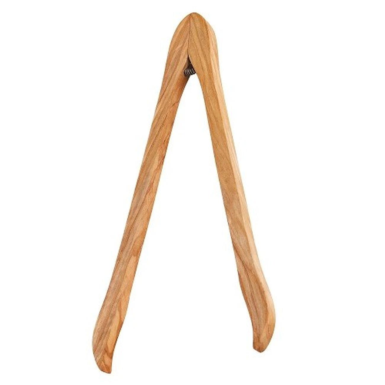 olive-wood-serving-tongs-25cm - Olive Wood Serving Tongs 25cm