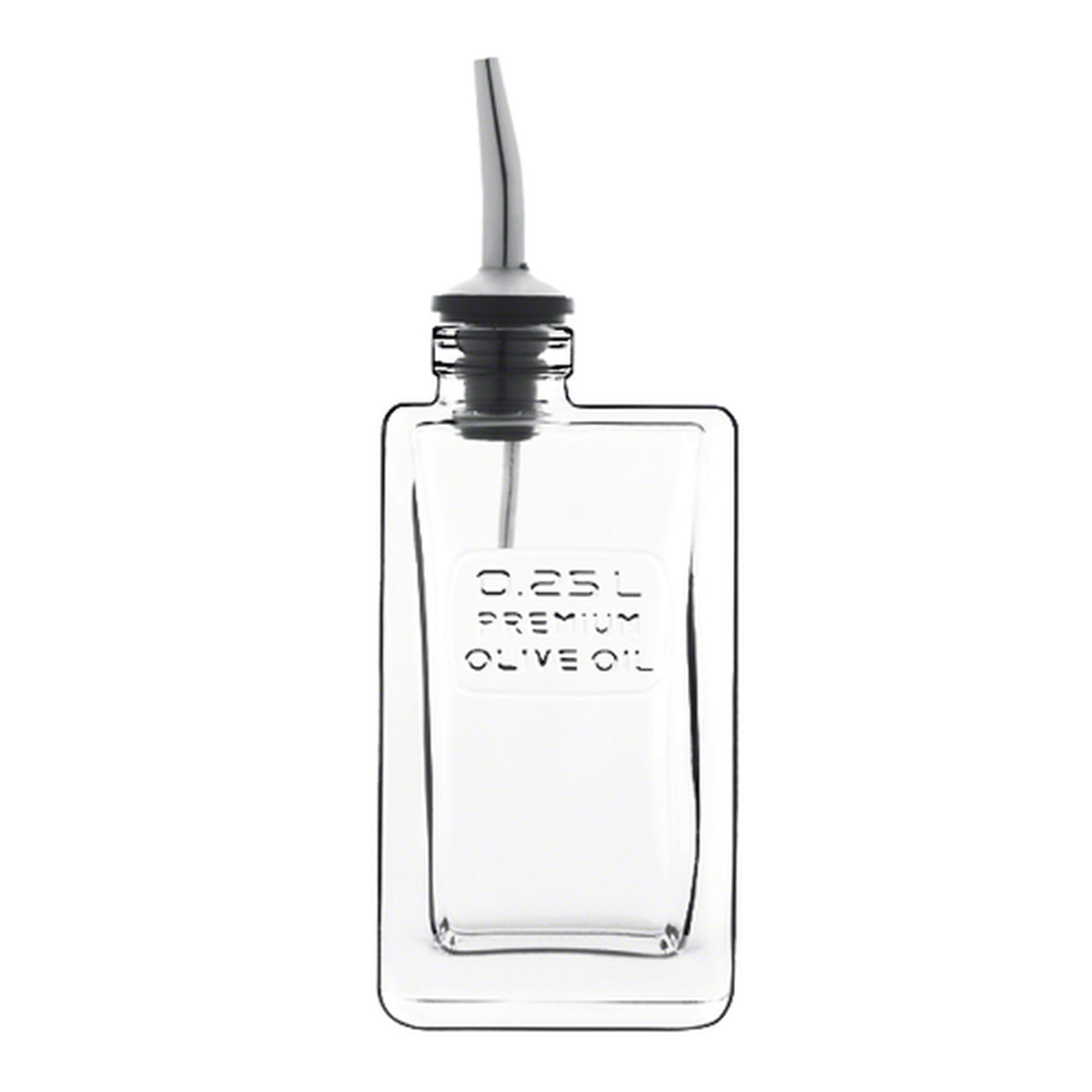 luigi-bormioli-optima-olive-oil-bottle-with-pourer-250ml - Luigi Bormioli Optima Premium Olive Oil Bottle with Pourer 0.25L