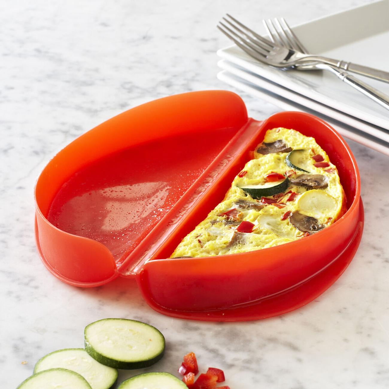 Silicone Microwave Omelette Mould Oven Non Stick Omelette Maker Eggs Roll  Baking Pan Omelette Tools Kitchen