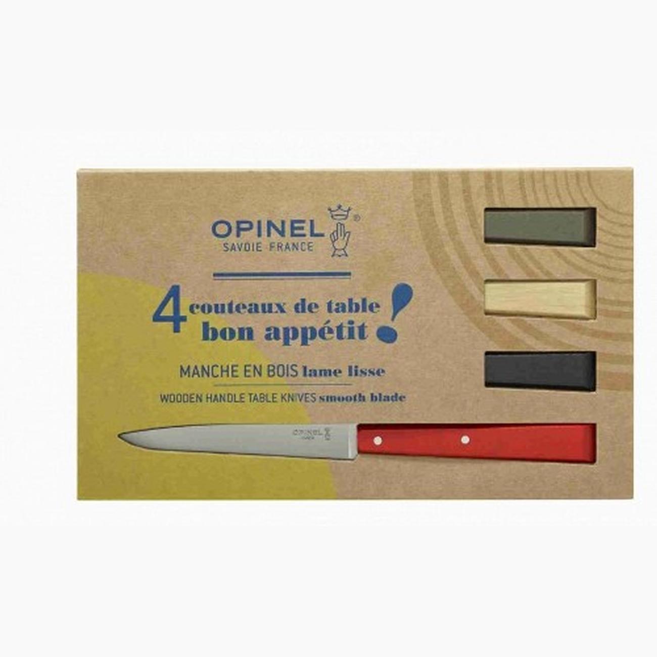 opinel-4pc-table-knives-n125-loft-box - Opinel Set of 4 Table Knives No125 Loft