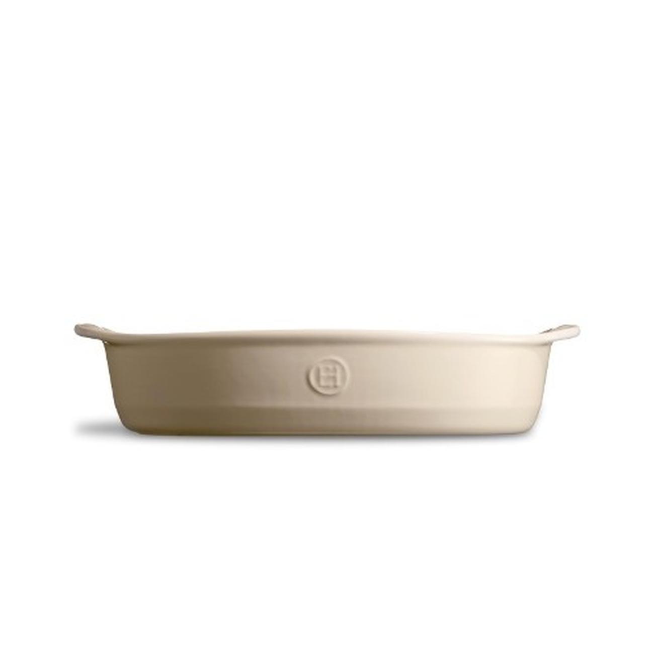 emile-henry-oval-oven-dish-medium-argile-cream - Emile Henry Clay Oval Oven Dish Medium