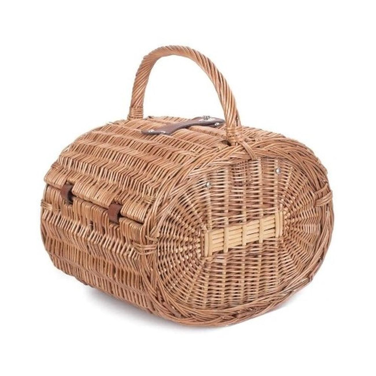 4-person-round-picnic-basket - Oval Picnic Hamper 4 Person