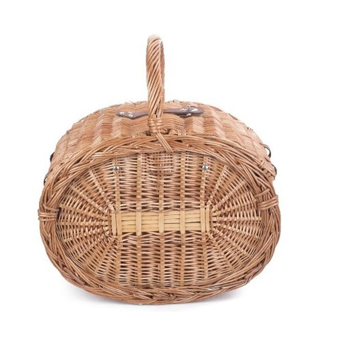 4-person-round-picnic-basket - Oval Picnic Hamper 4 Person