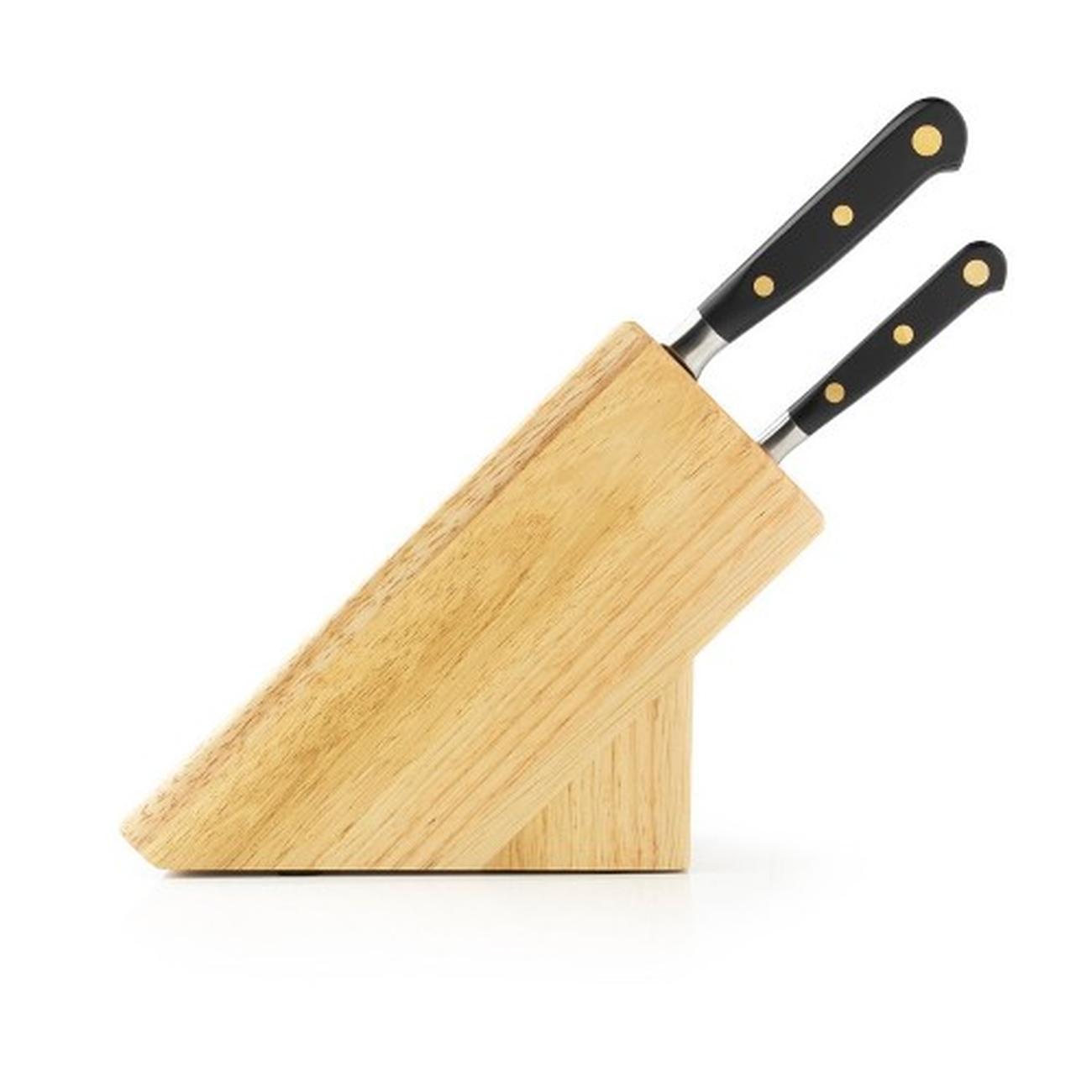 taylors-eye-witness-oxford-5pc-knife-block-set-brass-rivets - Taylor's Eye Witness Oxford Brass Rivets 5pc Knife Block Set