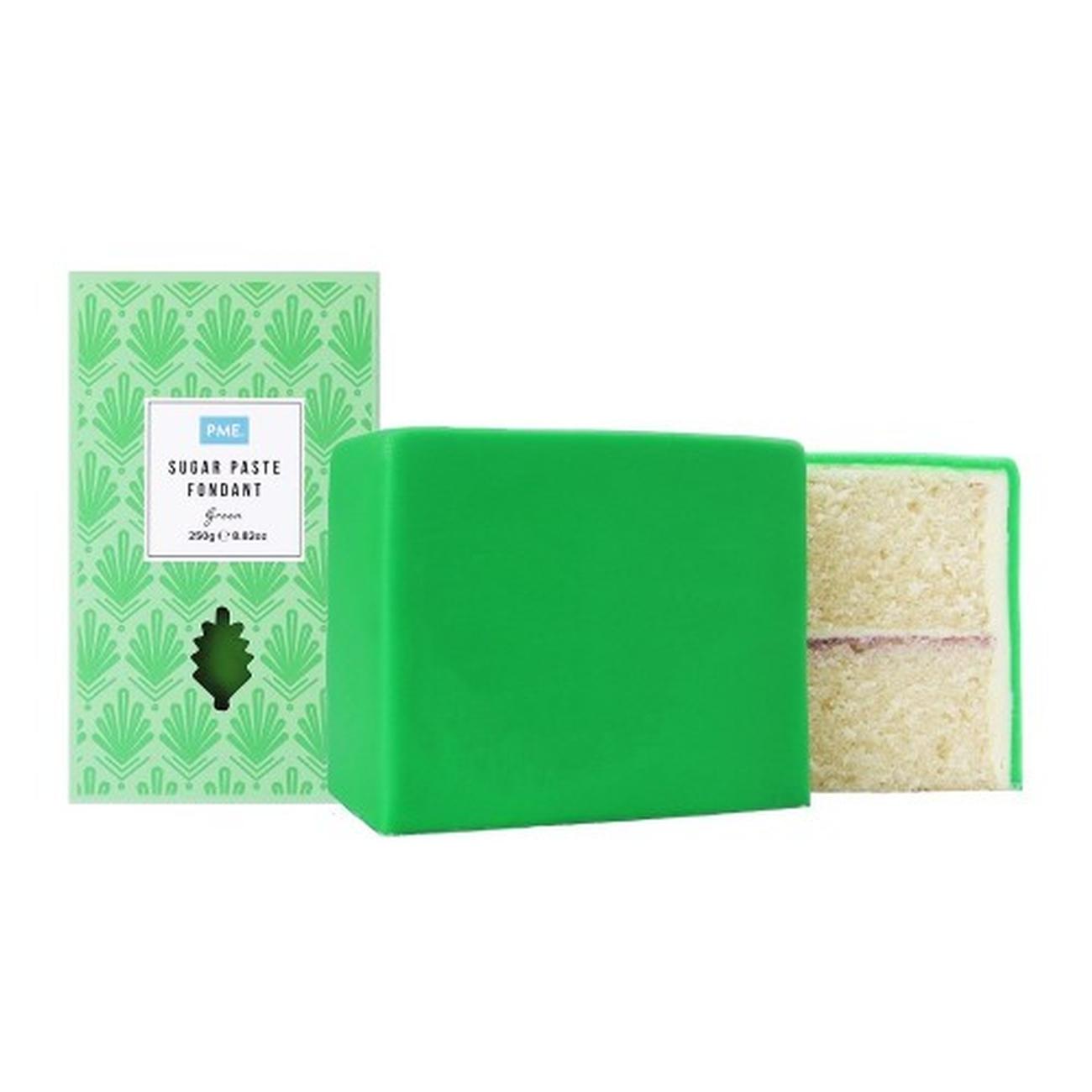 pme-ready-to-roll-icing-sugar-paste--green-250g - PME Sugar Paste Fondant Green 250g