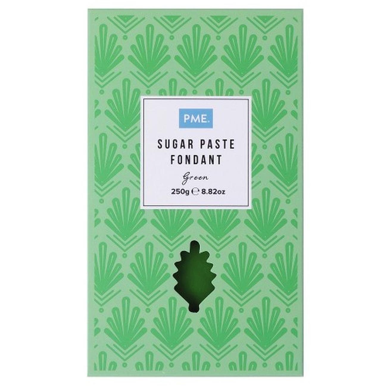 pme-ready-to-roll-icing-sugar-paste--green-250g - PME Sugar Paste Fondant Green 250g