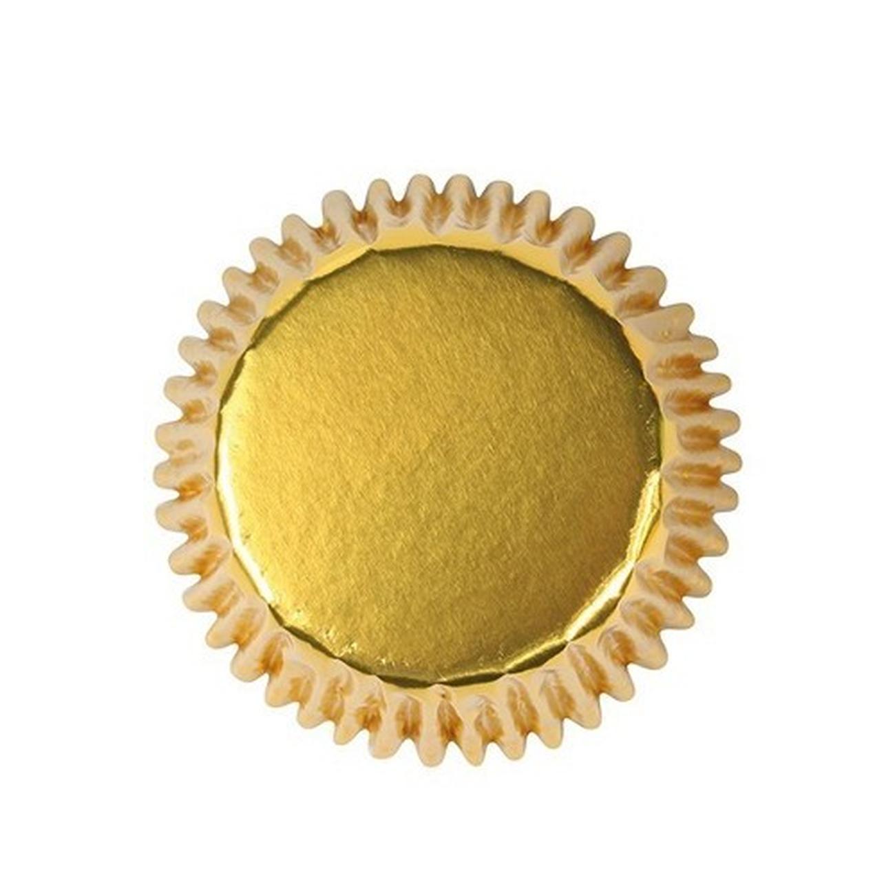 pme-45-mini-metallic-gold-foil-baking-cases - PME 45 Mini Metallic Gold Baking Cases