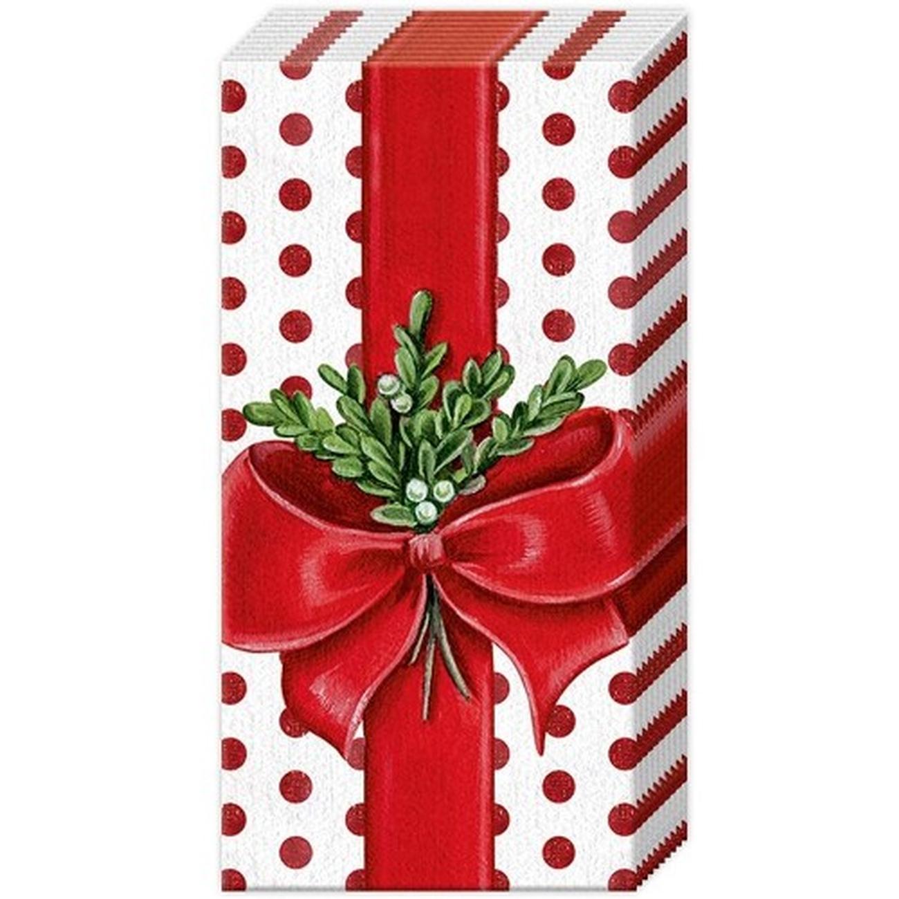 ihr-pocket-tissues-a-present-for-you-white-red - IHR Pocket Tissues A Present For You White Red