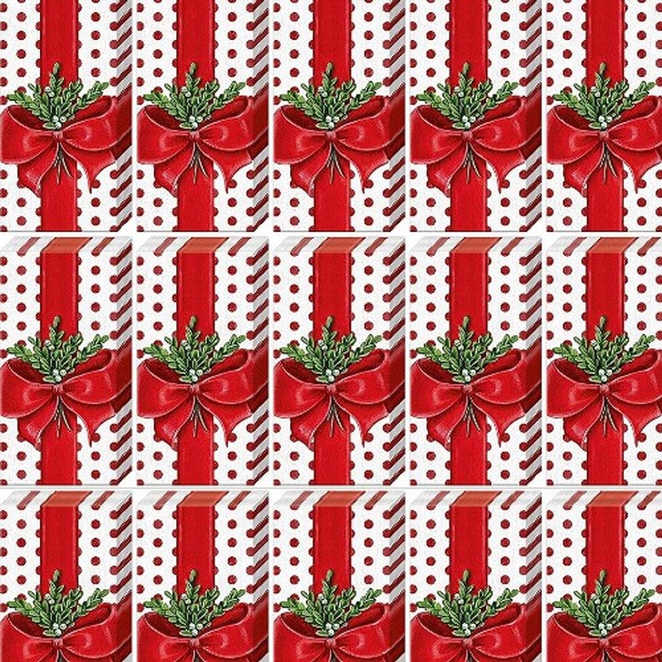 ihr-pocket-tissues-a-present-for-you-white-red - IHR Pocket Tissues A Present For You White Red