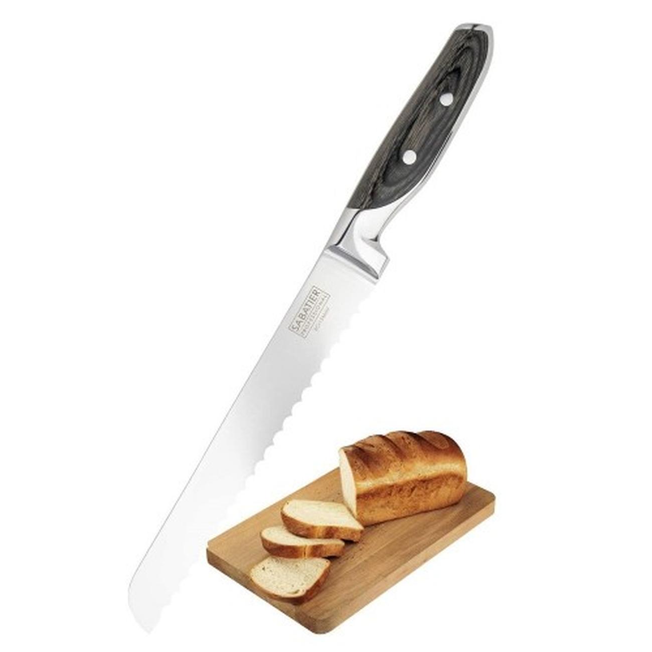sabatier-professional-serrated-bread-knife-20cm - Sabatier Professional Serrated Bread Knife 20cm