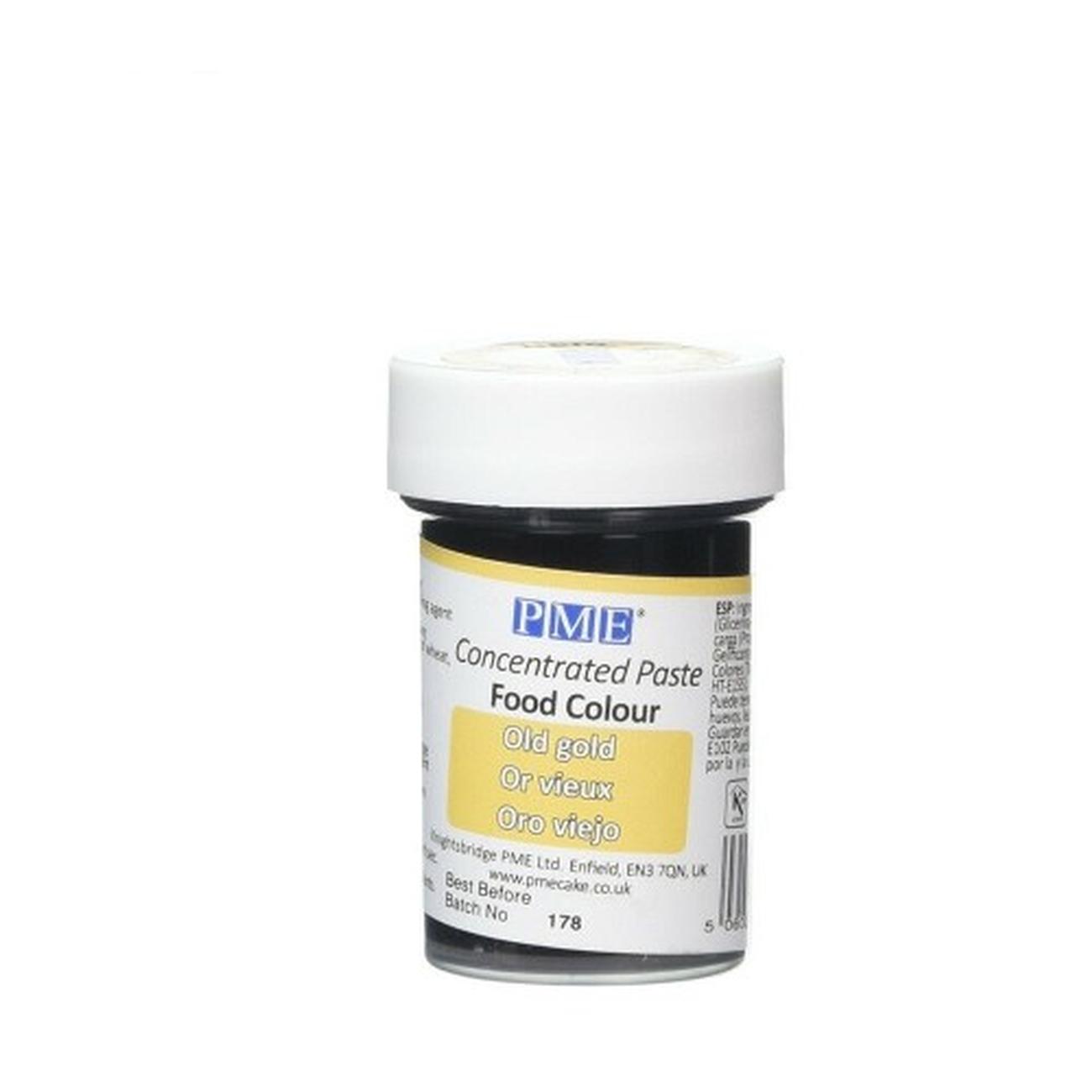 pmecake-paste-colour-old-gold - PME Paste Colour Old Gold