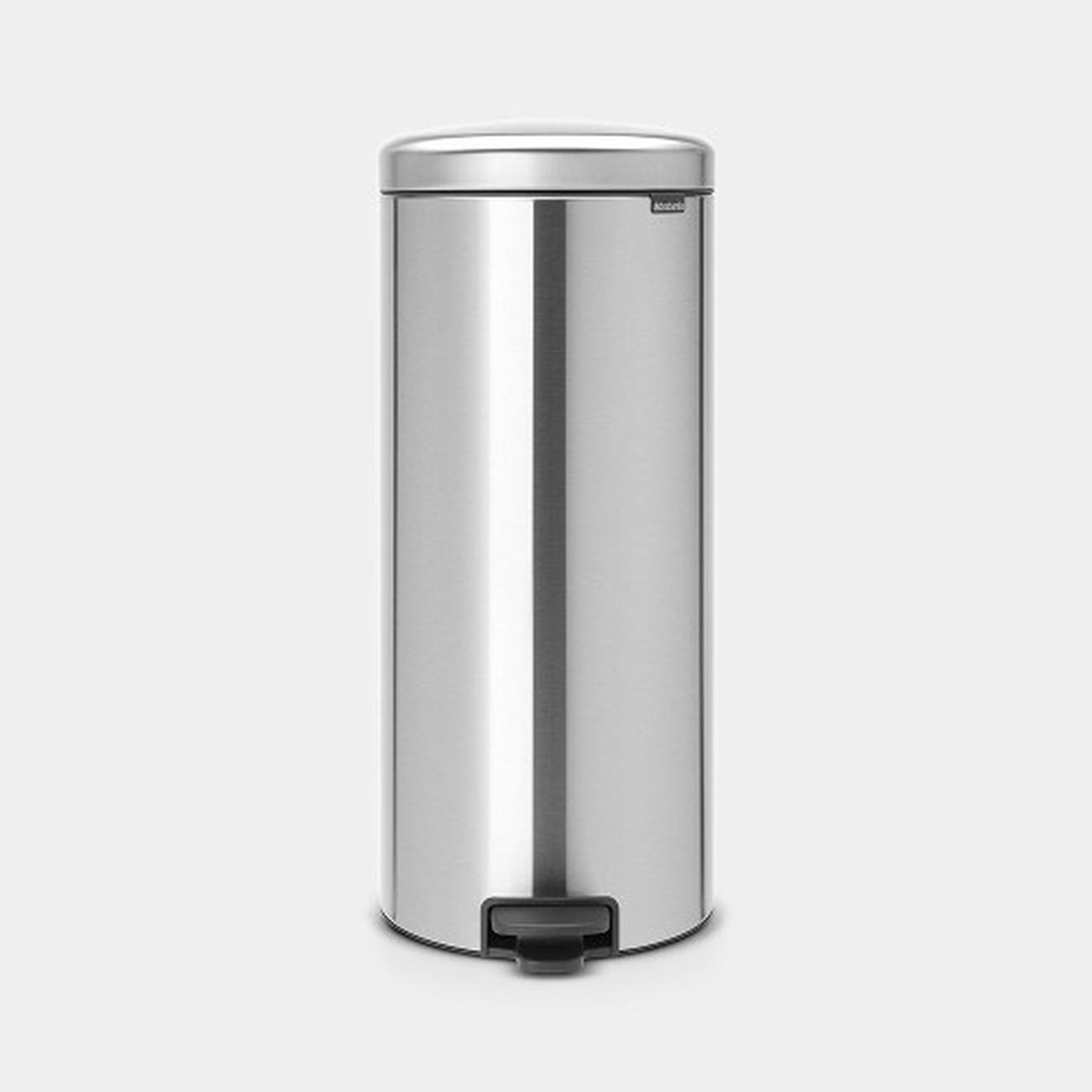 brabantia-pedal-bin-new-icon-30L-matt-steel - Brabantia NewIcon Pedal Bin 30L Matt Steel