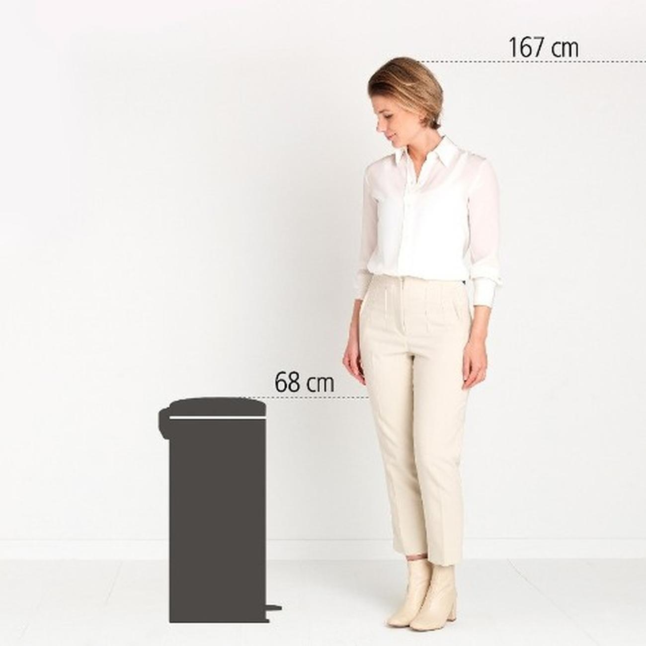 brabantia-pedal-bin-new-icon-30L-matt-steel - Brabantia NewIcon Pedal Bin 30L Matt Steel