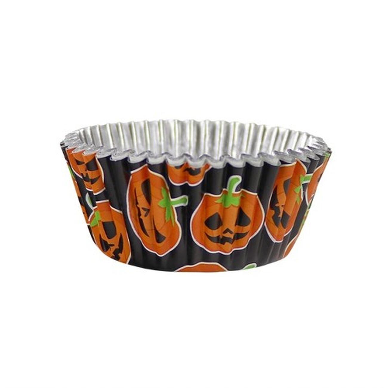pme-30-foil-lined-baking-cases-halloween-petrifyin-pumpkins - PME 30 Foil Baking Cases Halloween Petrifying Pumpkins
