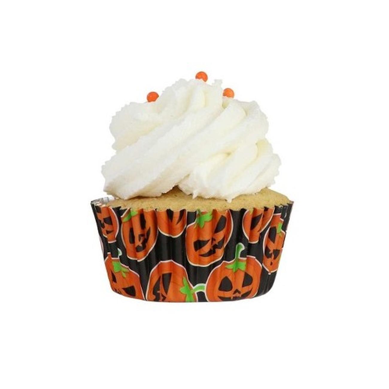 pme-30-foil-lined-baking-cases-halloween-petrifyin-pumpkins - PME 30 Foil Baking Cases Halloween Petrifying Pumpkins