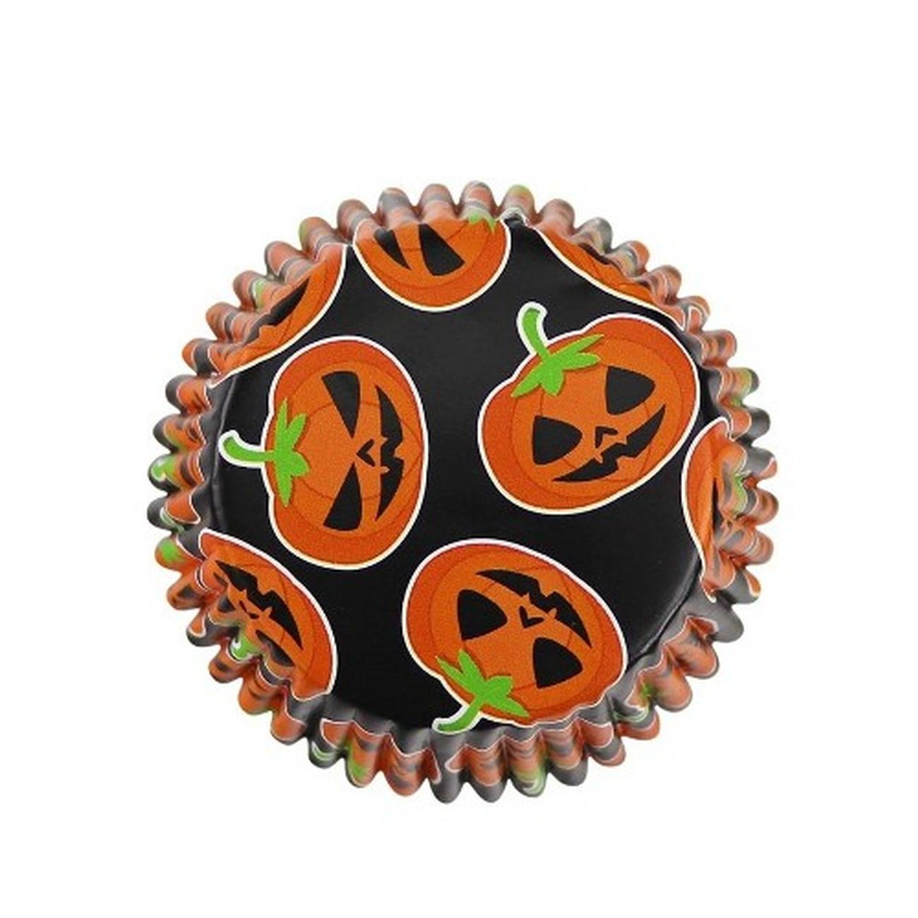 pme-30-foil-lined-baking-cases-halloween-petrifyin-pumpkins - PME 30 Foil Baking Cases Halloween Petrifying Pumpkins