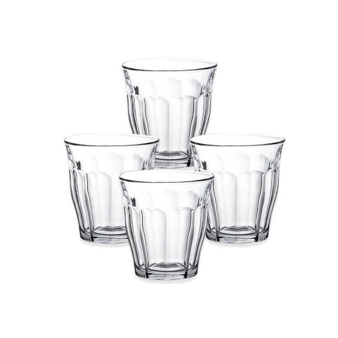 duralex-picardie-set-of-6-clear-glasses-90ml - Duralex Picardie Set of 4 Clear Tumblers 310ml