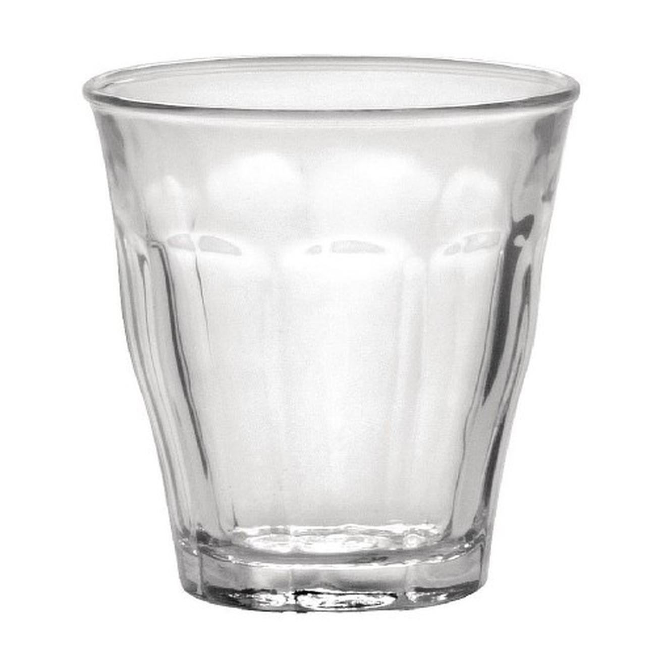duralex-picardie-set-of-6-clear-glasses-90ml - Duralex Picardie Clear Tumblers Set of 6 90ml