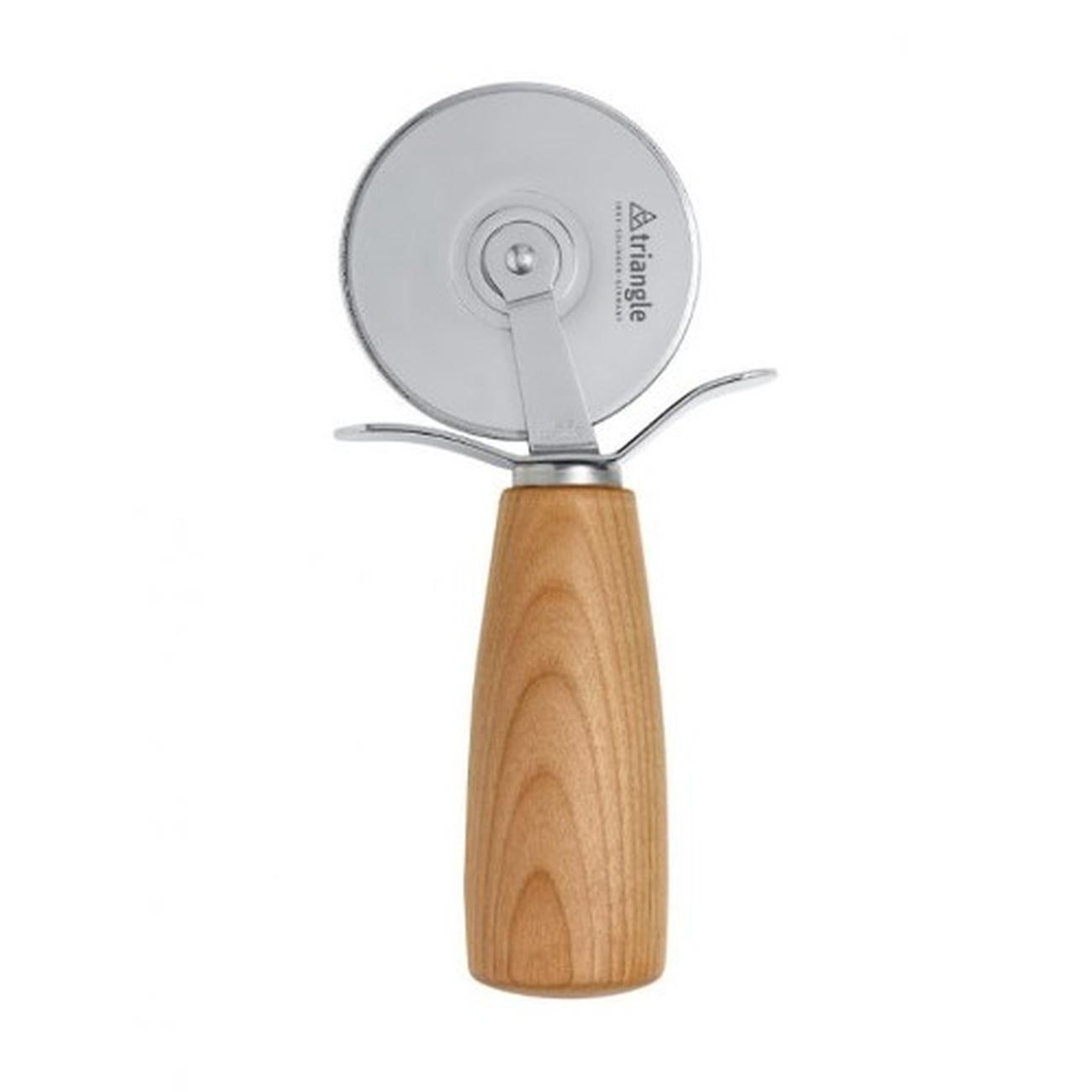 triangle-pizza-wheel-soul-cherry-wood-7cm - Triangle Pizza Cutter Soul 7cm Cherry