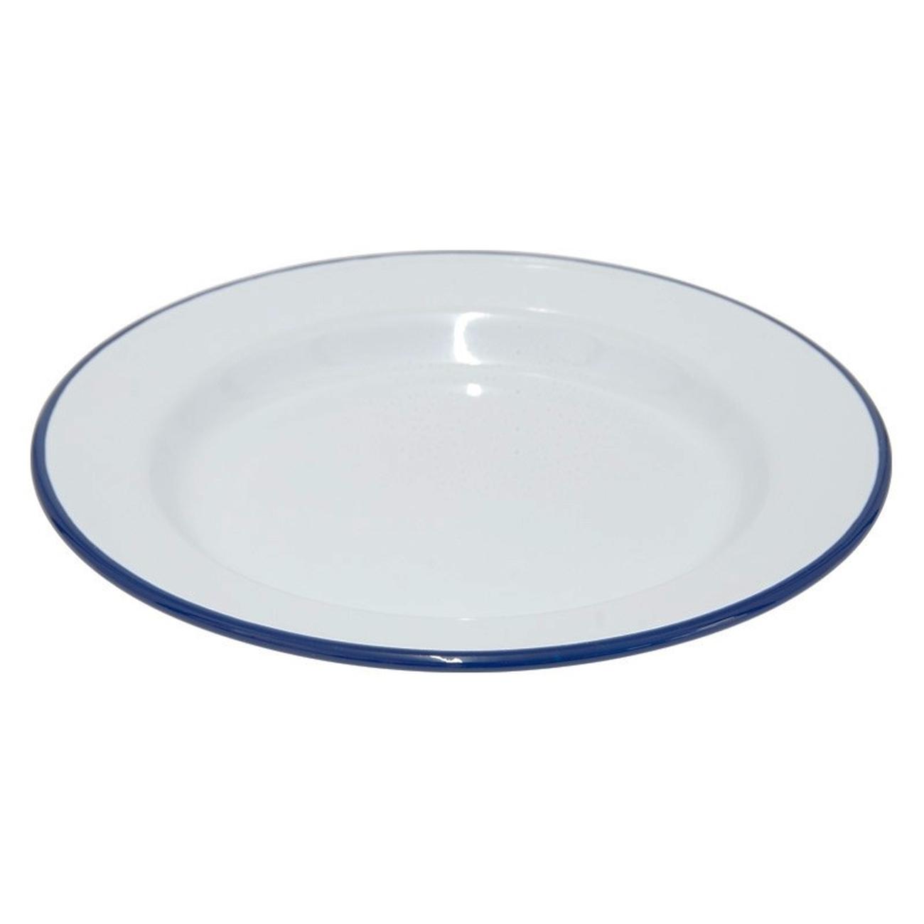 Falcon White Enamelware Deep Plates Set of 4