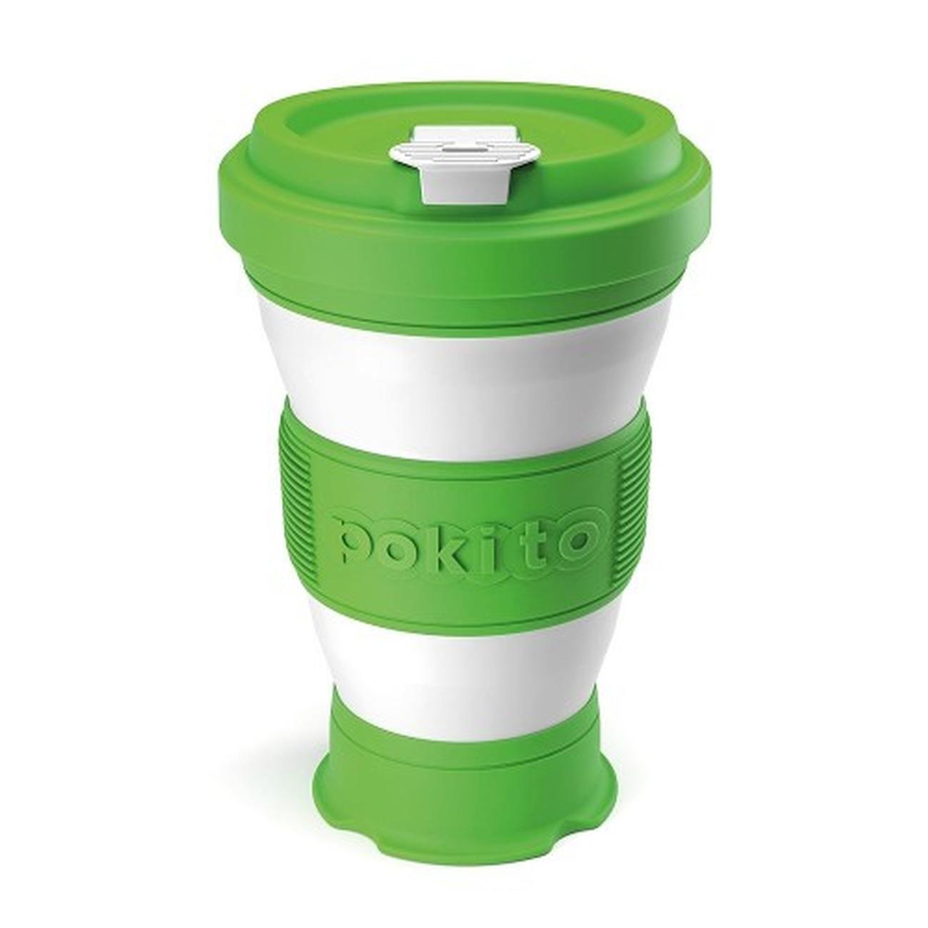 pokito-pop-up-reusable-cup-lime - Pokito Reusable Pop-up Cup Lime