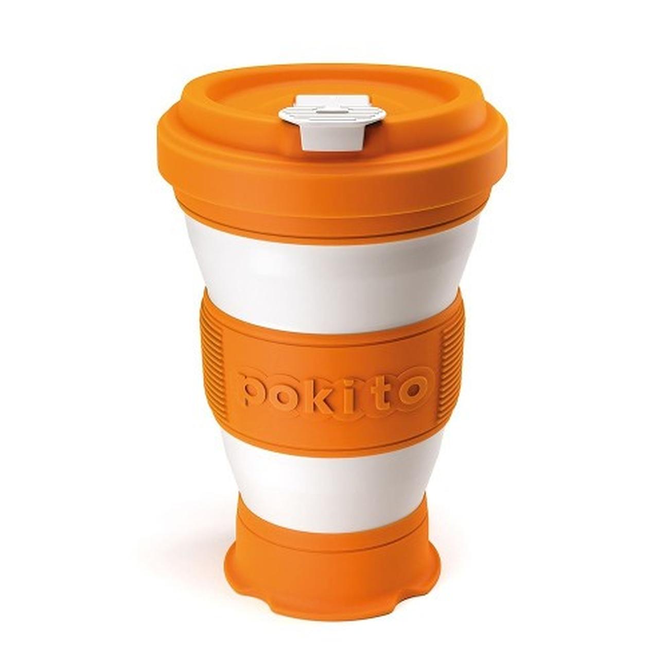 pokito-pop-up-reusable-cup-pumpkin - Pokito Reusable Pop-up Cup Pumpkin
