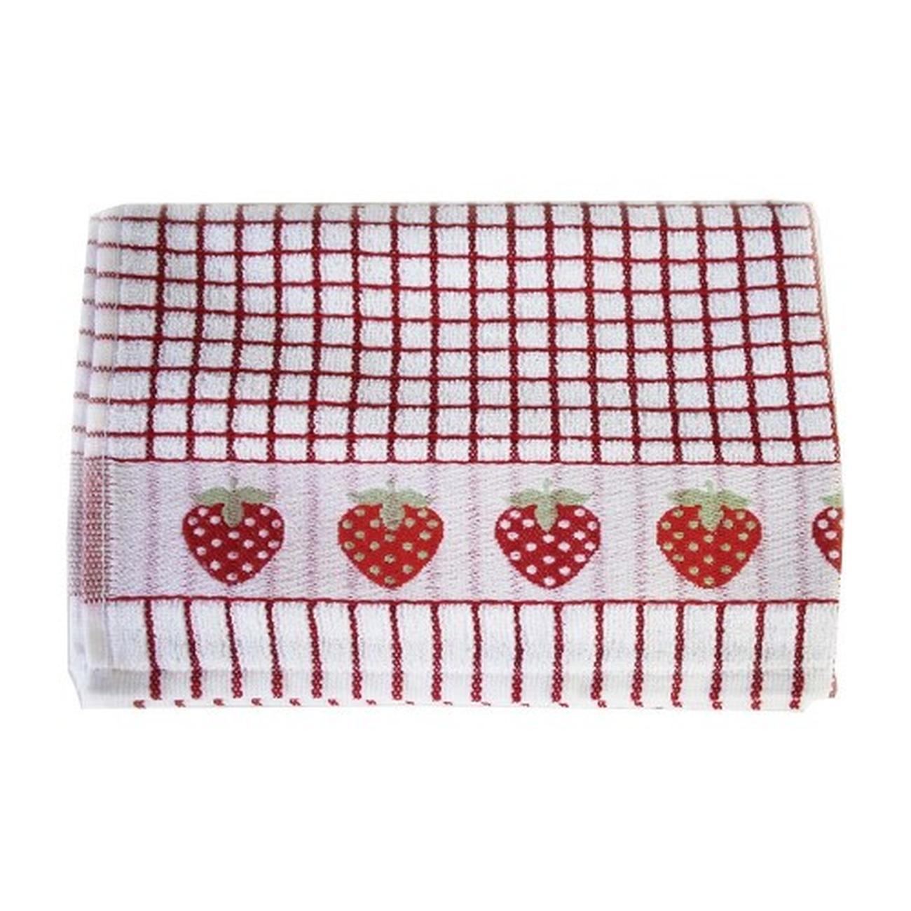 samuel-lamont-poli-dry-tea-towel-red-strawberries - Samuel Lamont Poli Dri Tea Towel Red Strawberries