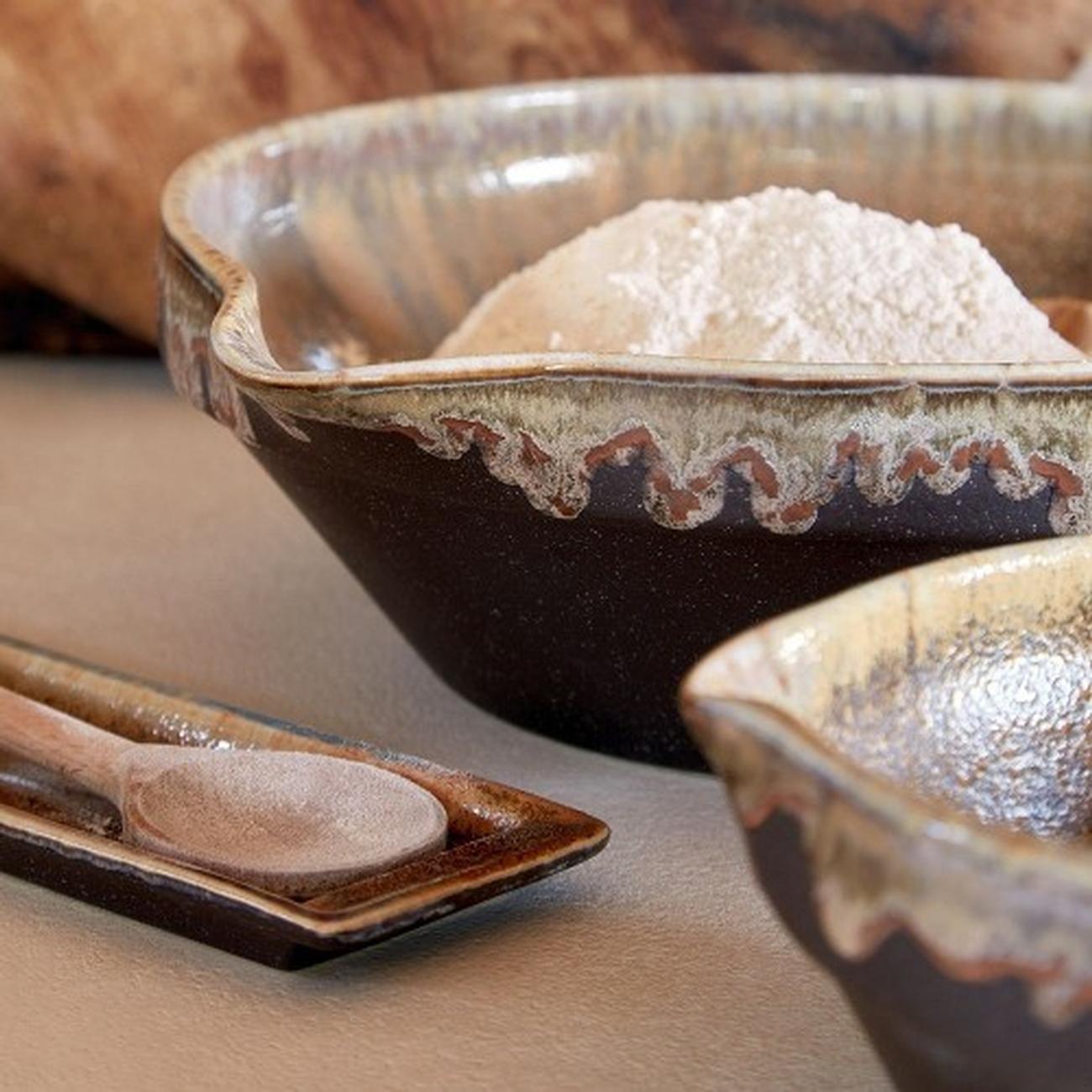 casafina-poterie-mixing-bowl-34cm-mocha-latte - Poterie Mixing Bowl 34cm